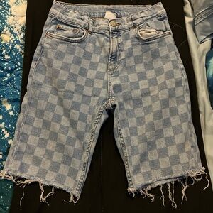 Checkered shorts
